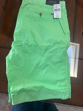 Polo Ralph Lauren Neon Green Chino Shorts size 36